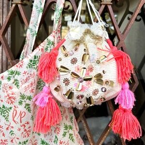 NEW Boho Choc Free People One Seasons Sparkle Sack Bag